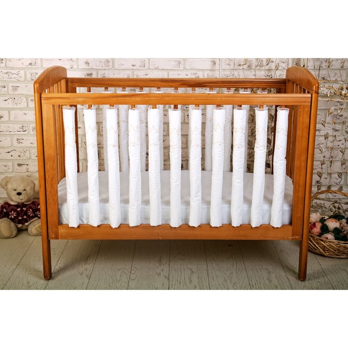 Бамперы в кроватку Dream Star, размер 16х55 см-12 шт., сатин