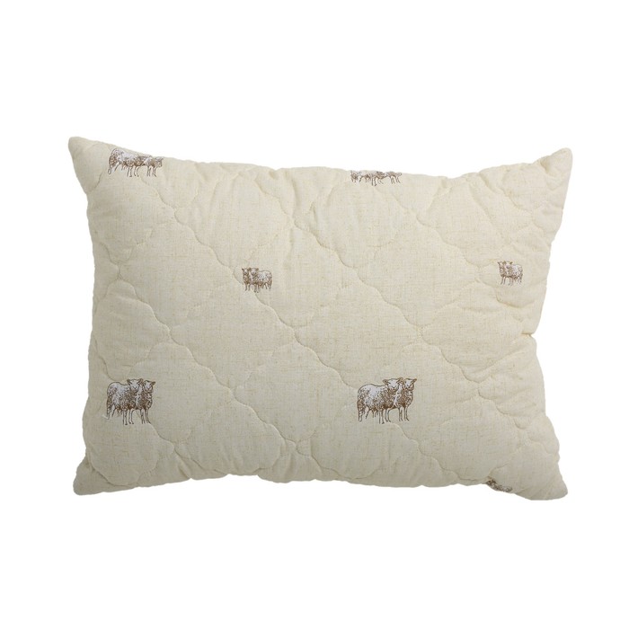 Подушка упругая "Овечья шерсть", размер 50х70 см