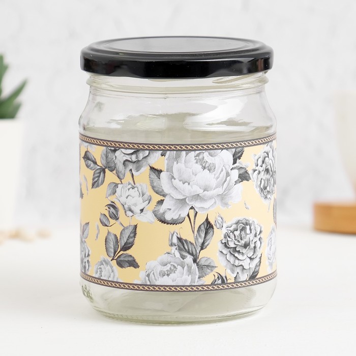 Банка для сыпучих продуктов "Цветы", 500 мл