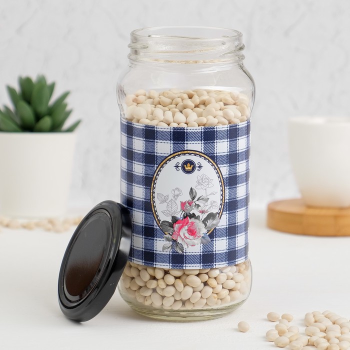 Банка для сыпучих продуктов "Клетка", 475 мл