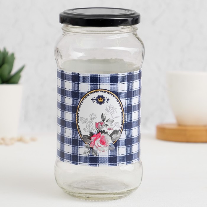 Банка для сыпучих продуктов "Клетка", 475 мл