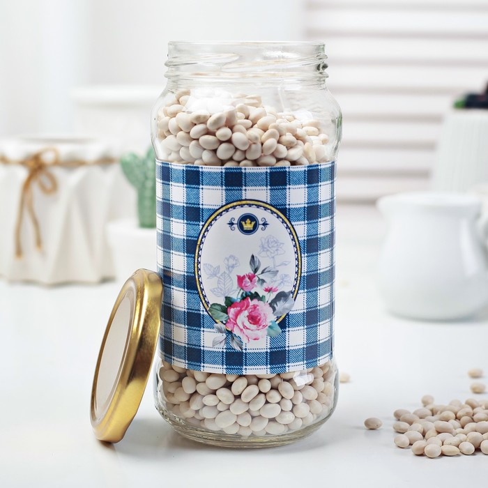 Банка для сыпучих продуктов "Клетка", 475 мл