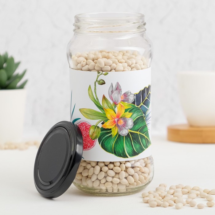 Банка для сыпучих продуктов "Тропики", 475 мл