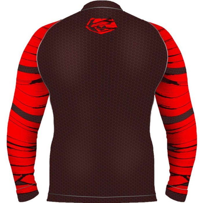 Детский рашгард с длинным рукавом Bandage, цвет чёрно-красный, 6 лет