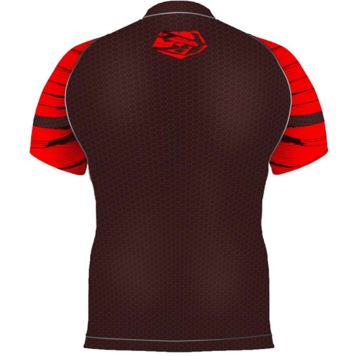 Детский рашгард с коротким рукавом Bandage, цвет чёрно-красный, 14 лет