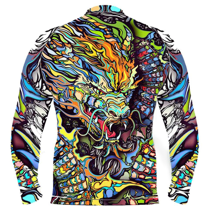 Детский рашгард с длинным рукавом DRAGON, 8 лет