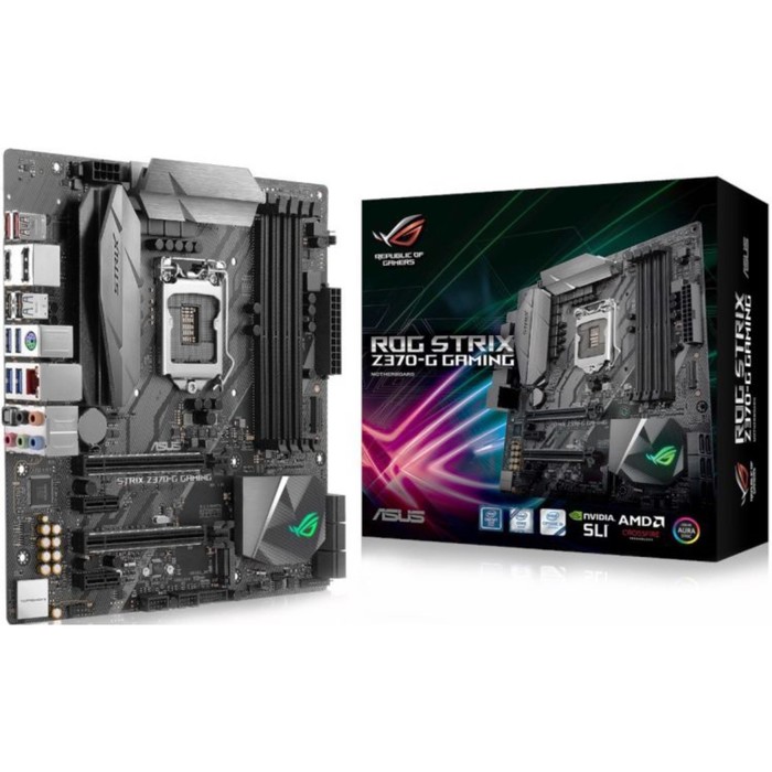 Материнская плата Asus ROG STRIX Z370-G GAMING, Soc-1151v2, Intel Z370, 4xDDR4, microATX,Ret 38286