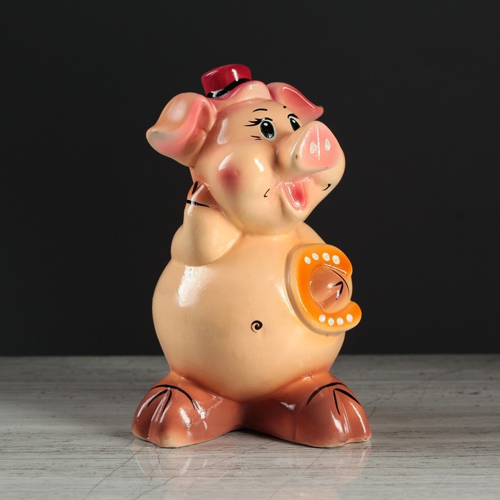 Копилка "Хрюшка с подковой"