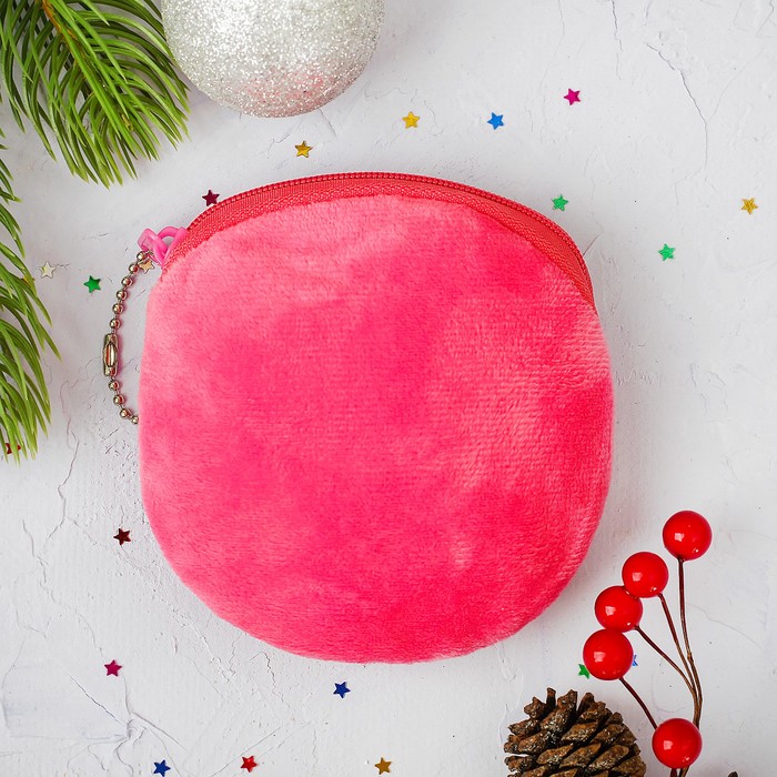 Мягкий кошелёк "Дед Мороз у ёлки"