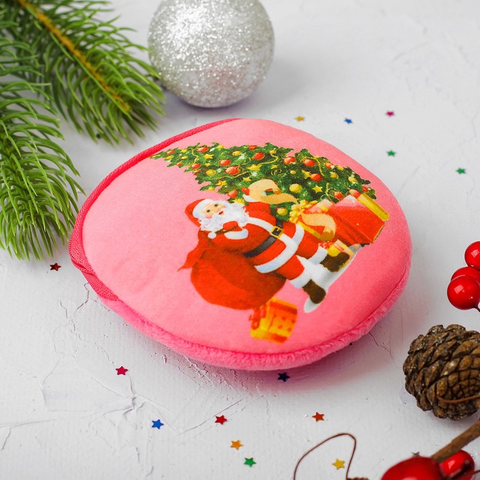 Мягкий кошелёк "Дед Мороз у ёлки"