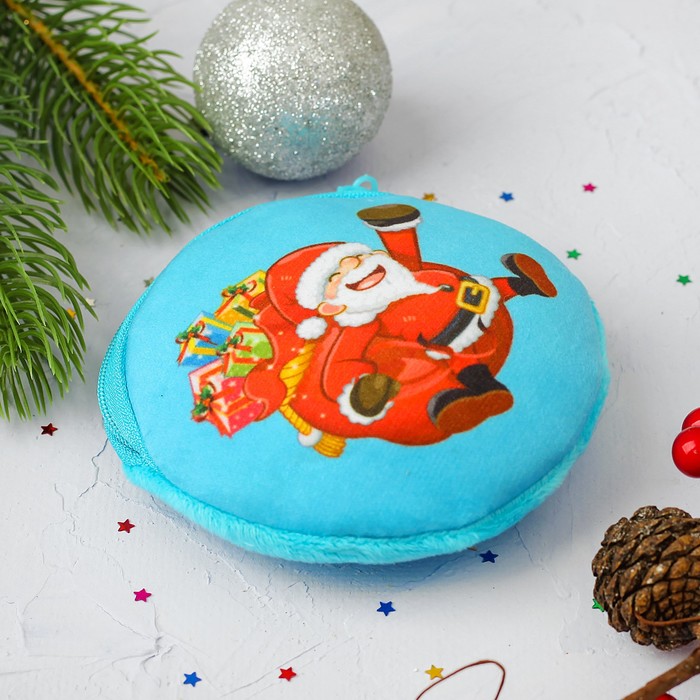 Мягкий кошелёк "Дед Мороз с подарками"