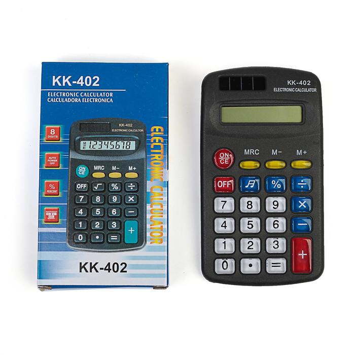 Калькулятор карманный, 8-разрядный цена и фото