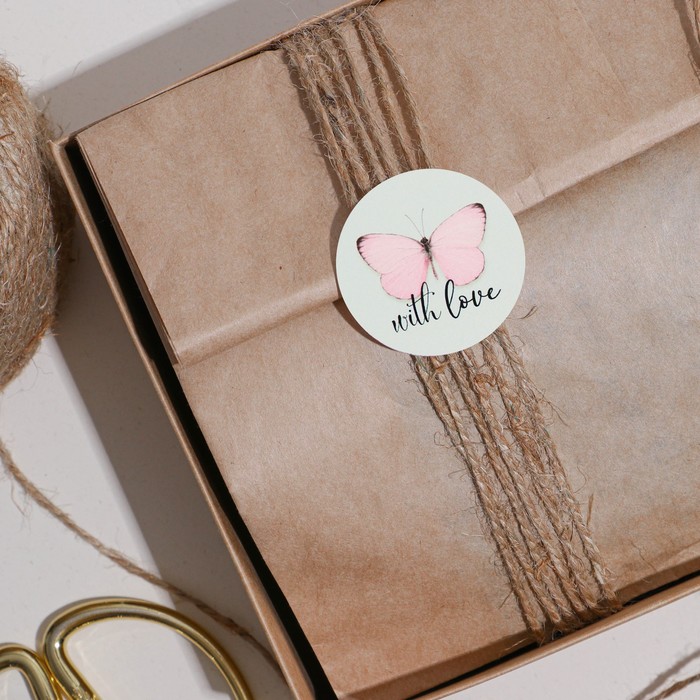 

Наклейка для цветов With love, 16 × 9 см