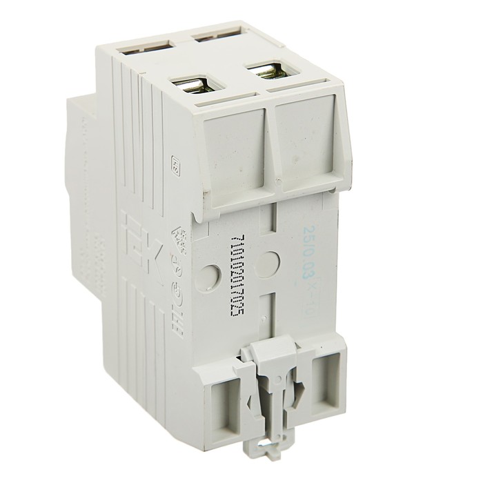 Дифференциальный автомат IEK, ВД1-63, 2п, 25 А, характеристика С, 30 мА, 4.5 кА, MDV10-2-025 37425