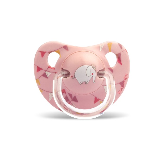 Пустышка Suavinex от 6 мес., роз.слон