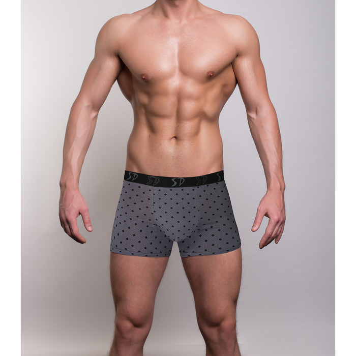 Трусы мужские боксеры SD1105-3 цвет серый, р-р 46-48 (M)