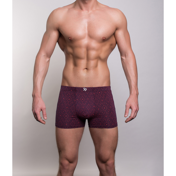 Трусы мужские боксеры SD2041-2 цвет красный, р-р 48-50 (L)