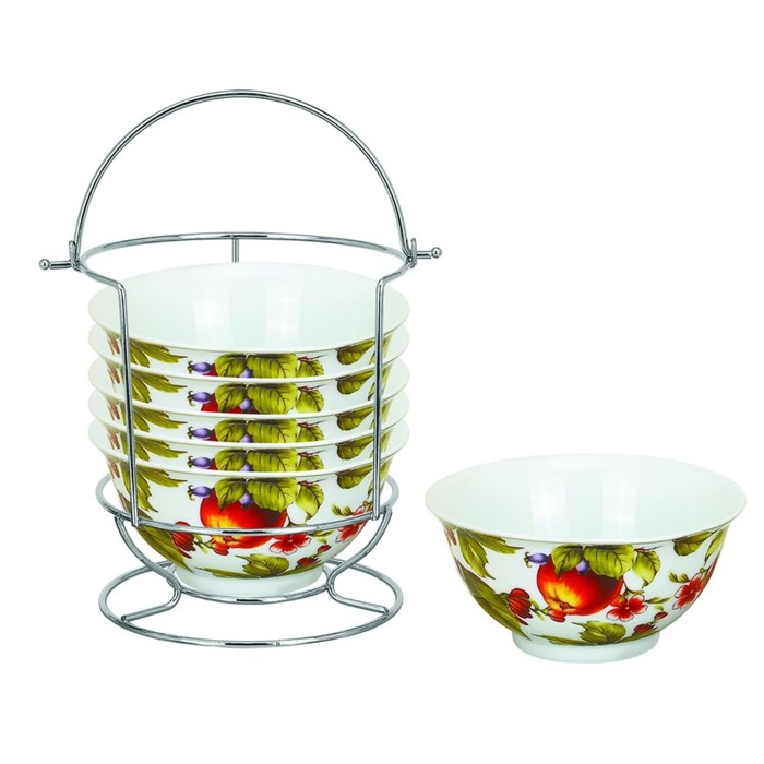 Набор пиал Bekker, 370 мл, 7 предметов, цвет МИКС