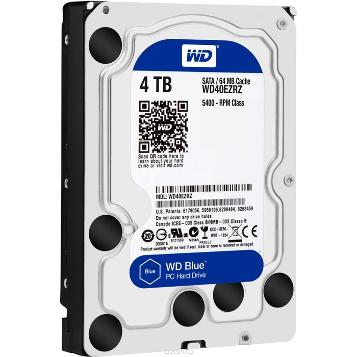 Жесткий диск WD Blue 4Tb (WD40EZRZ) SATA-III