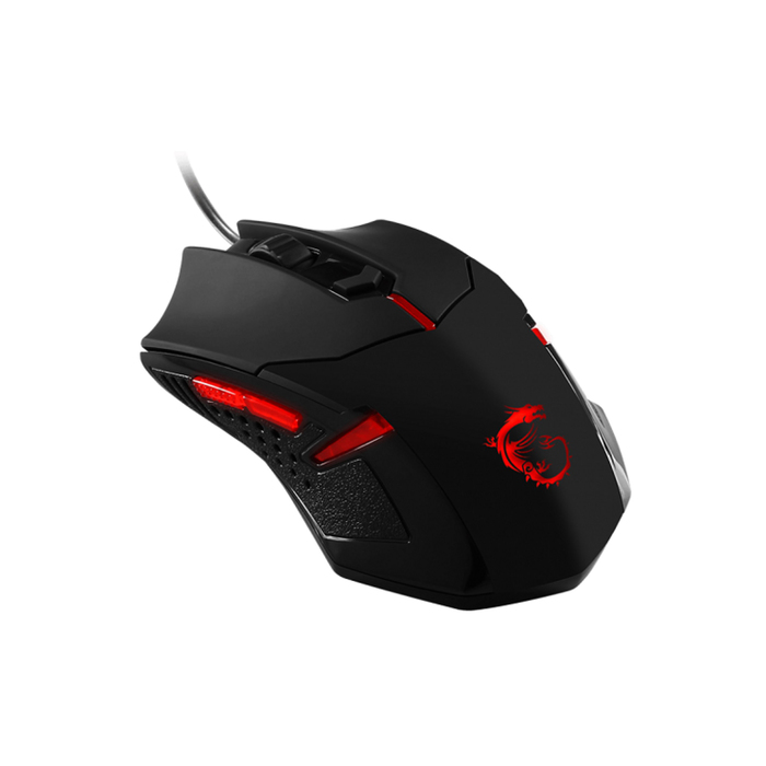 Мышь MSI S12-0401250-EB5 Interceptor DS B1 Gaming, черная, проводная, оптическая, USB (9but) 38286