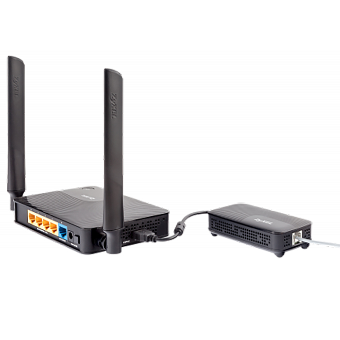 Модем KEENETIC Plus DSL xDSL for ZYXEL Keenetic routers, внешний, черный