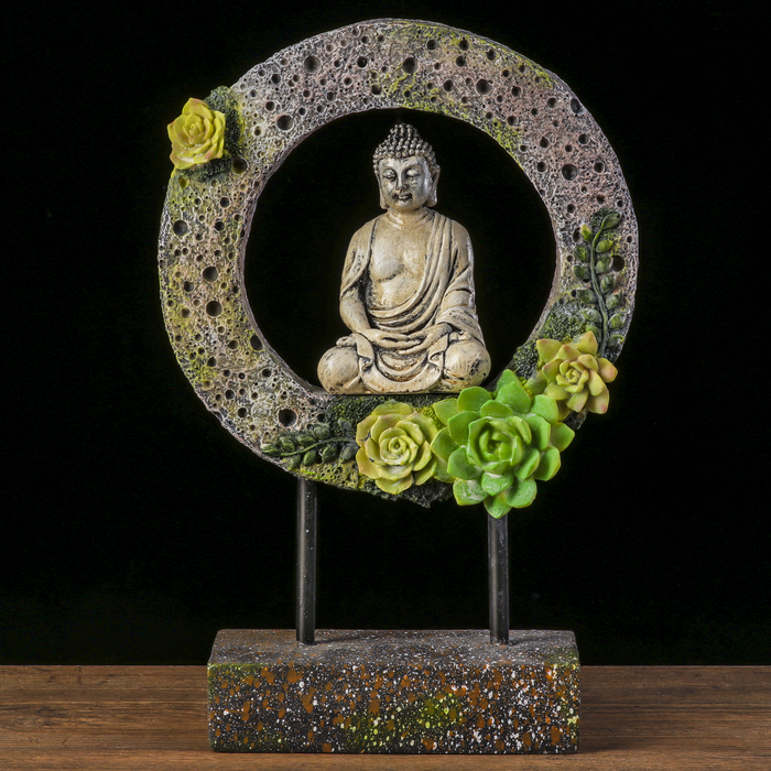 Сувенир полистоун "Будда в круге" 31х20,5х7,5 см