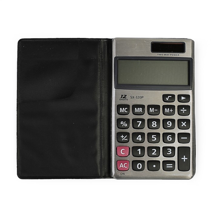 Калькулятор карманный 12-разрядный 320 двойное питание