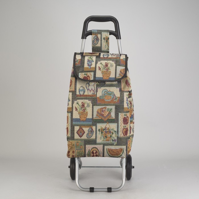 Сумка хозяйственная на тележке, гобелен/орнамент