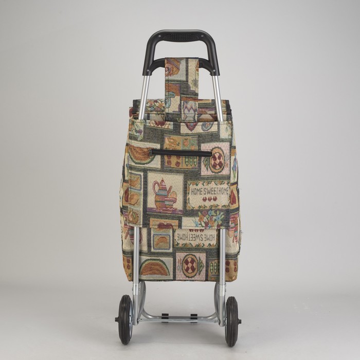 Сумка хозяйственная на тележке, гобелен/орнамент