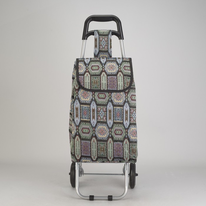Сумка хозяйственная на тележке, гобелен/орнамент
