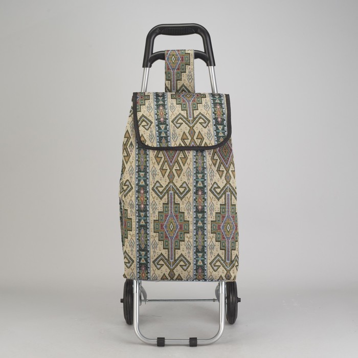 Сумка хозяйственная на тележке, гобелен/орнамент