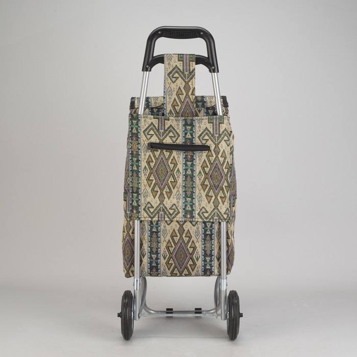 Сумка хозяйственная на тележке, гобелен/орнамент