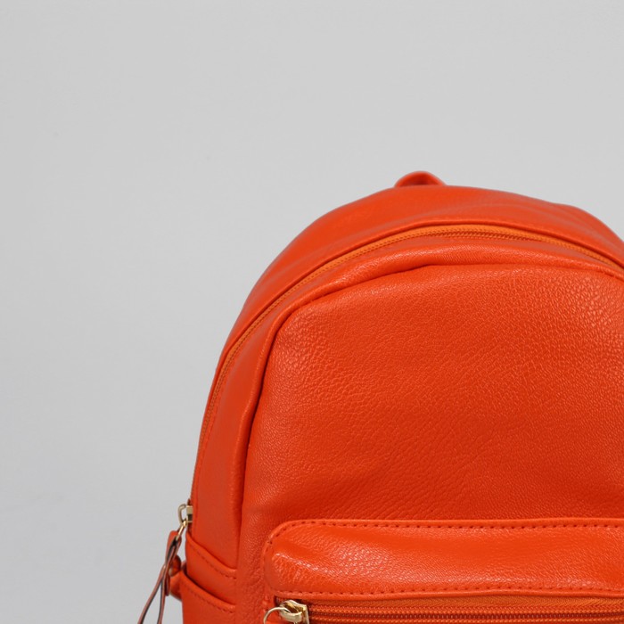 Рюкзак детский, отдел на молнии, 3 наружных кармана, цвет оранжевый