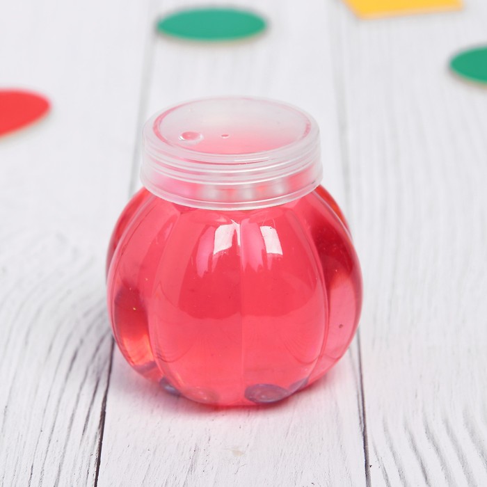 Лизун "Баночка" твердый с бусинами, цвета МИКС