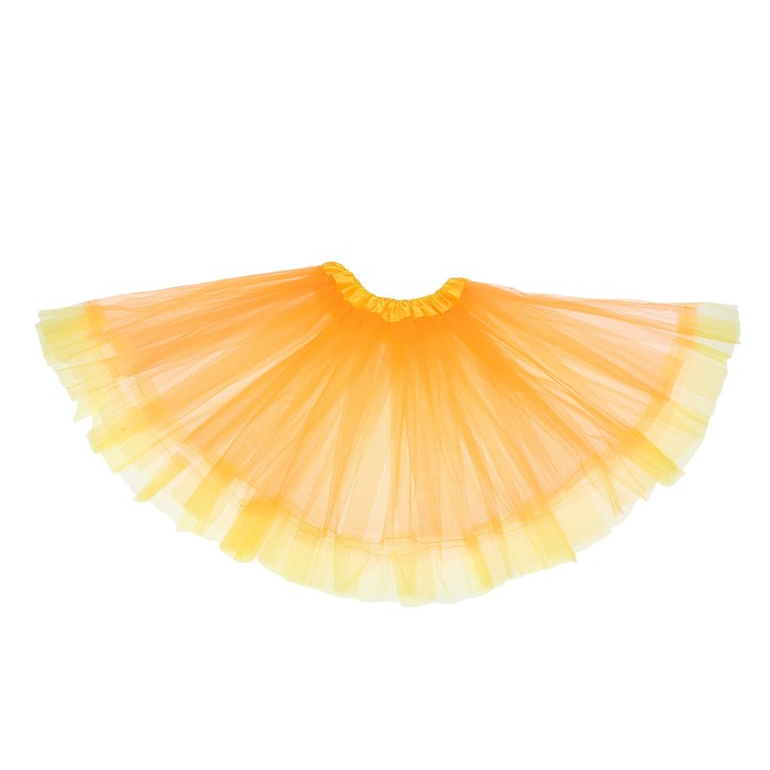 Карнавальная юбка "Кокетка" 2-х слойная 4-6 лет, цвет оранжевый