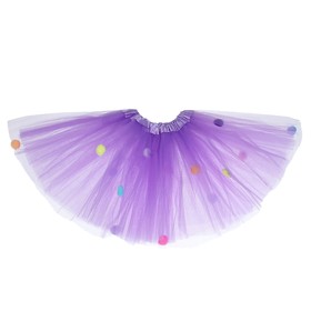 

Карнавальная юбка «Помпушки», 3-х слойная, 4-6 лет, цвет фиолетовый