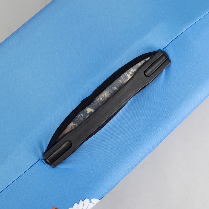 Чехол для чемодана "Королева", 20", цвет голубой