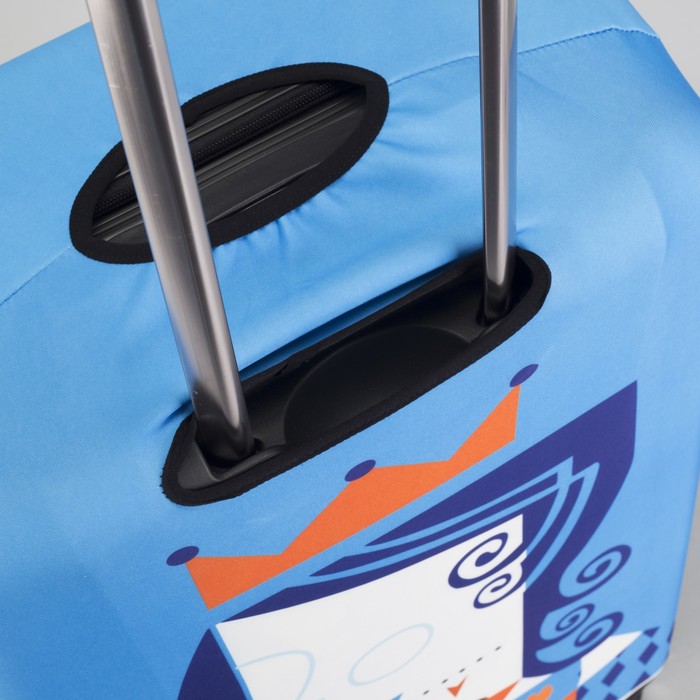 Чехол для чемодана "Королева", 24", цвет голубой