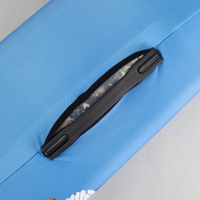 Чехол для чемодана "Королева", 24", цвет голубой