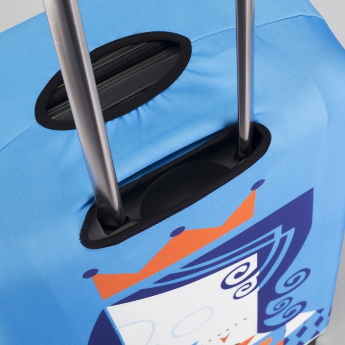 Чехол для чемодана "Королева", 28", цвет голубой