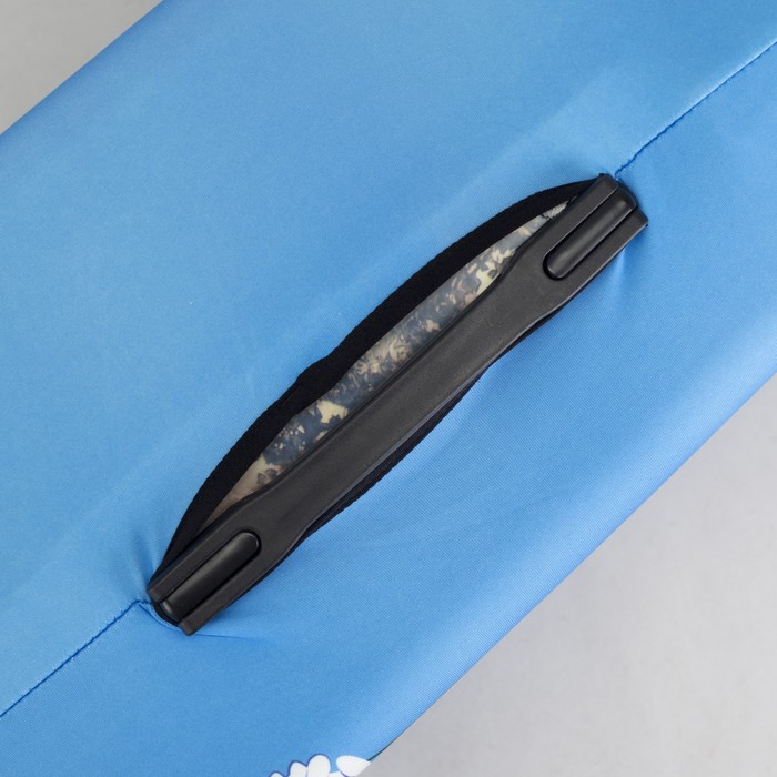 Чехол для чемодана "Королева", 28", цвет голубой