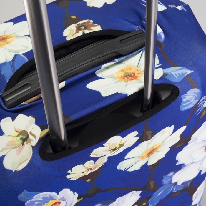 Чехол для чемодана "Сакура", 24", цвет синий