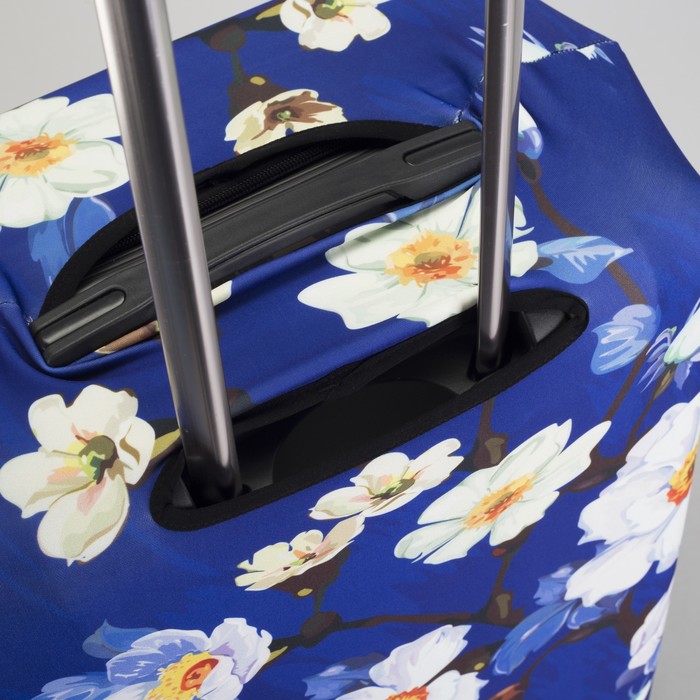 Чехол для чемодана "Сакура", 28", цвет синий