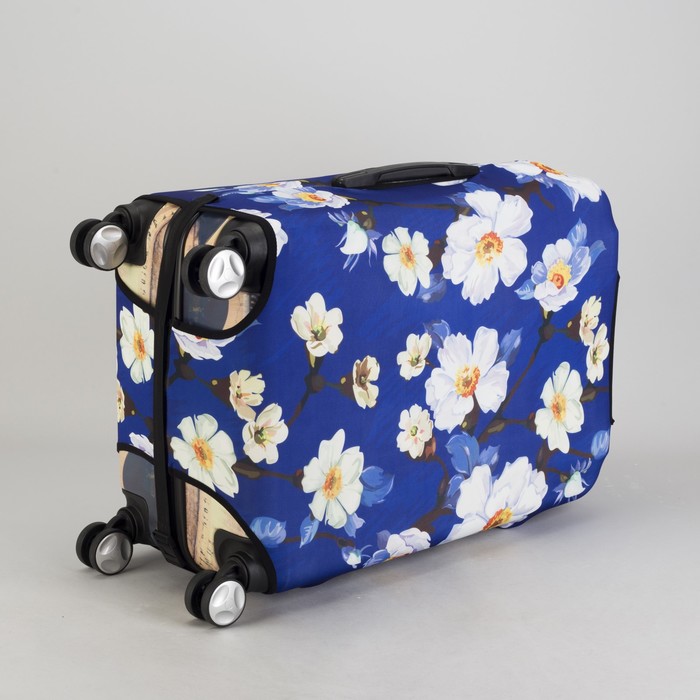 Чехол для чемодана "Сакура", 28", цвет синий