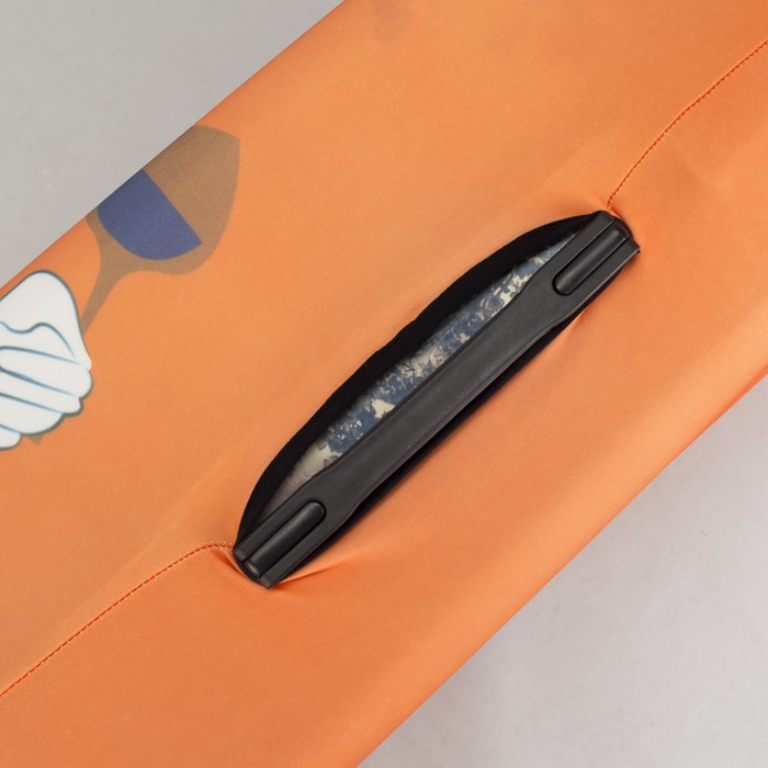 Чехол для чемодана "Король", 20", цвет оранжевый