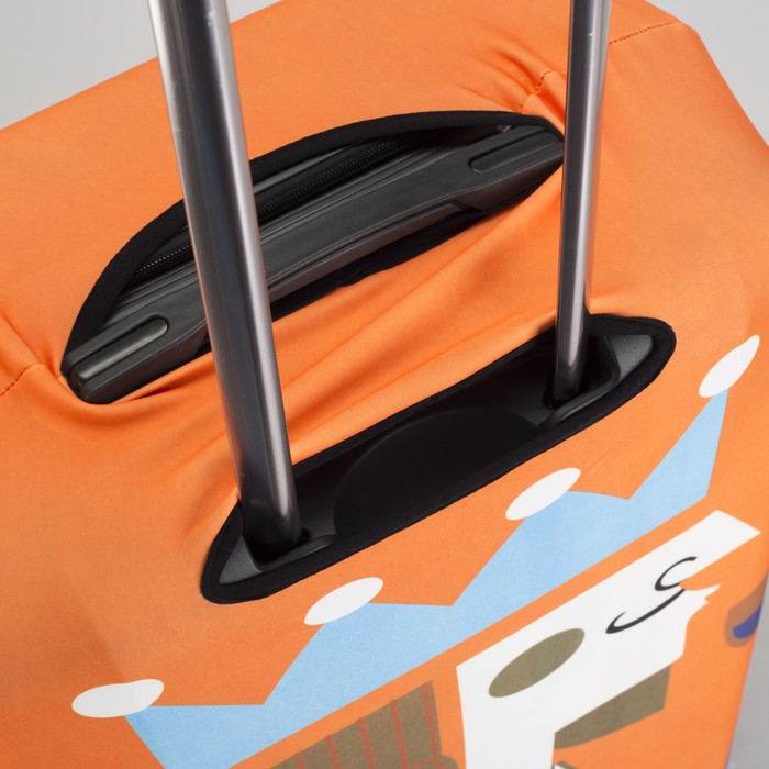 Чехол для чемодана "Королева", 28", цвет оранжевый