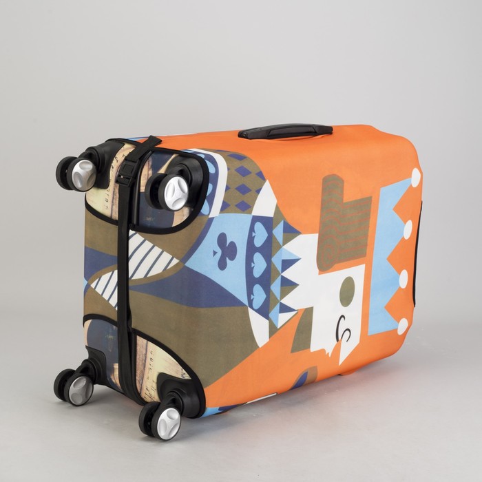 Чехол для чемодана "Королева", 28", цвет оранжевый