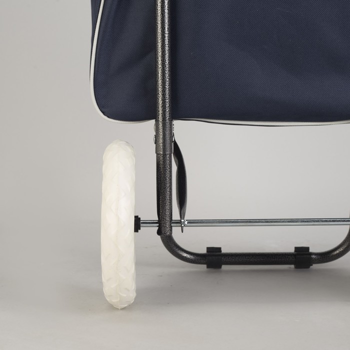 Сумка хозяйственная на тележке "Париж", цвет синий