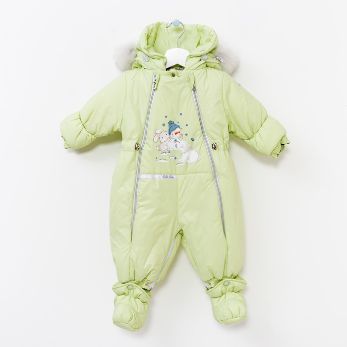 Комбинезон-конверт "трансформер", рост 74 см, цвет салатовый