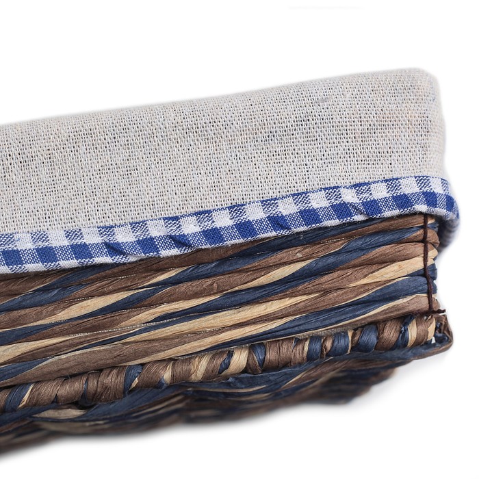 Корзина для хранения плетеная 25х18х7 см "Канва", малая